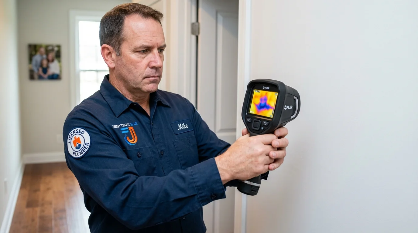 Thermal imaging leak detection by Johns Plumbing LLC in Chinook